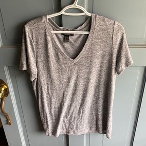 Forever 21 Grey V-Neck